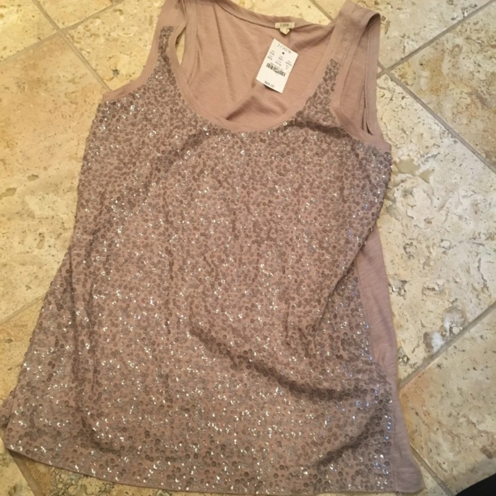 JCrew Embellished Tank Size S